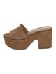 Veronica Beard Suede Whipstitch Trim Slides
