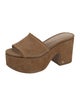 Veronica Beard Suede Whipstitch Trim Slides