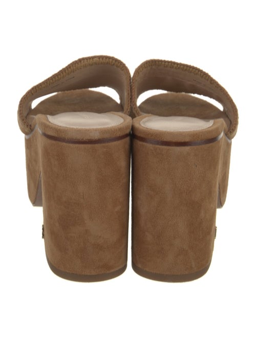 Veronica Beard Suede Whipstitch Trim Slides