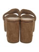Veronica Beard Suede Whipstitch Trim Slides