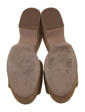 Veronica Beard Suede Whipstitch Trim Slides