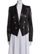 Veronica Beard Lamb Leather Blazer