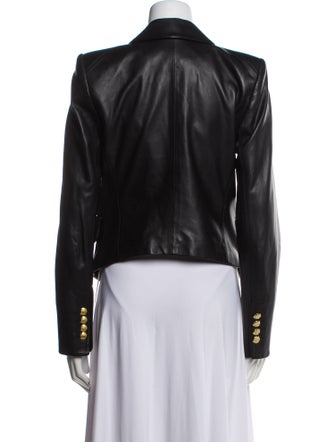 Veronica Beard Lamb Leather Blazer