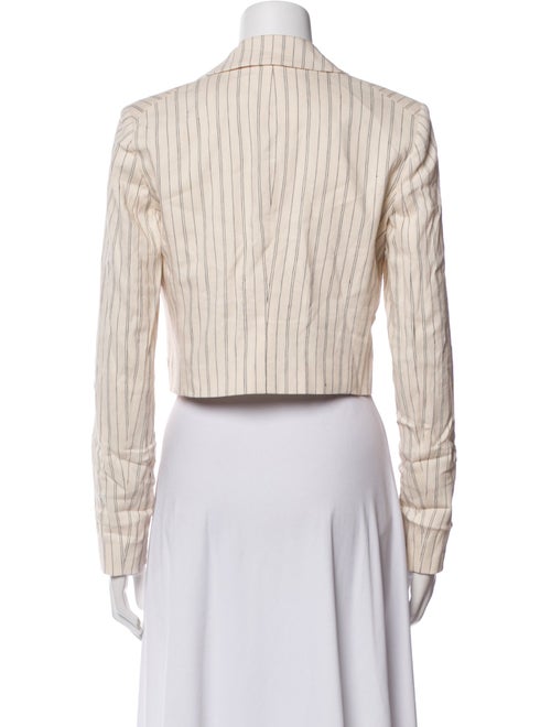 Veronica Beard Linen Striped Blazer