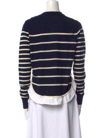 Veronica Beard Merino Wool Striped Sweater
