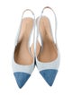 Veronica Beard Suede Colorblock Pattern Slingback Pumps