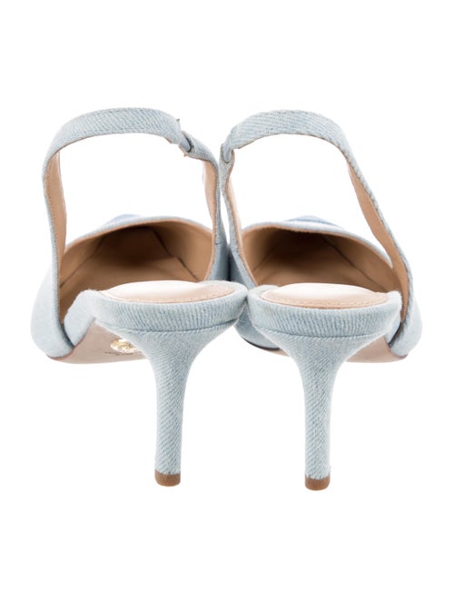 Veronica Beard Suede Colorblock Pattern Slingback Pumps