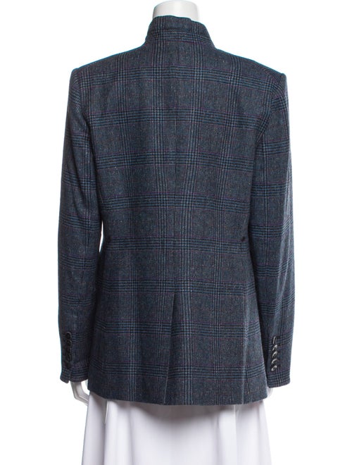 Veronica Beard Wool Plaid Print Blazer