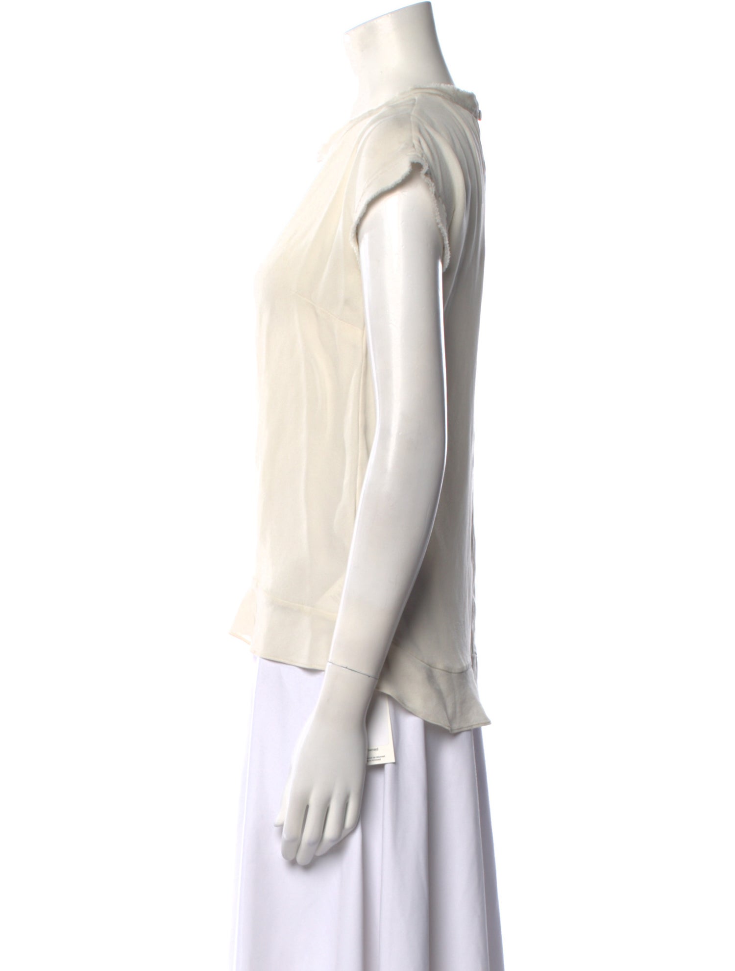 Veronica Beard Silk Crew Neck Blouse