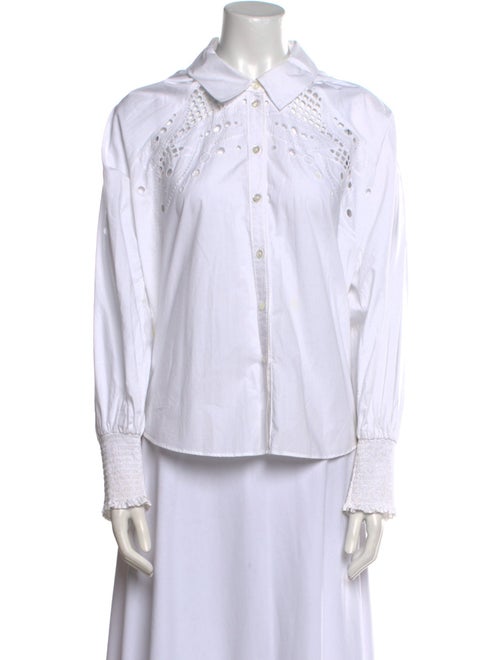 Veronica Beard Long Sleeve Button-Up Top