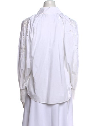 Veronica Beard Long Sleeve Button-Up Top