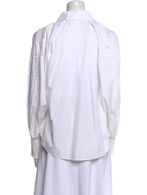 Veronica Beard Long Sleeve Button-Up Top