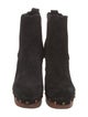 Veronica Beard Suede Studded Accents Chelsea Boots