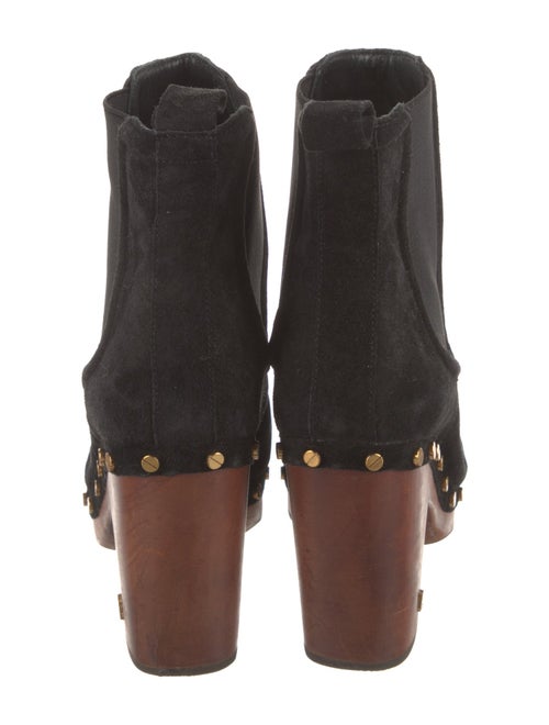 Veronica Beard Suede Studded Accents Chelsea Boots