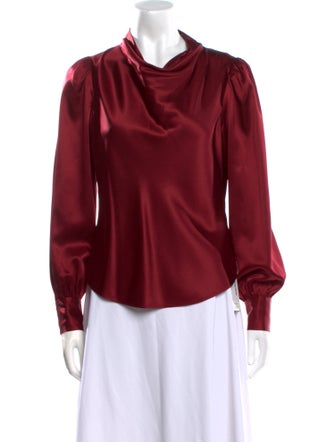 Veronica Beard Silk Cowl Neck Blouse