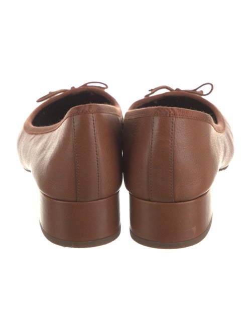 Veronica Beard Leather Bow Accents Pumps