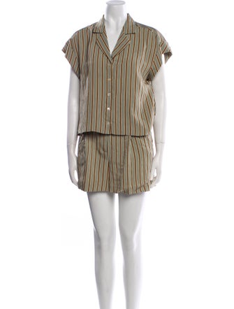 Veronica Beard Striped Short Set