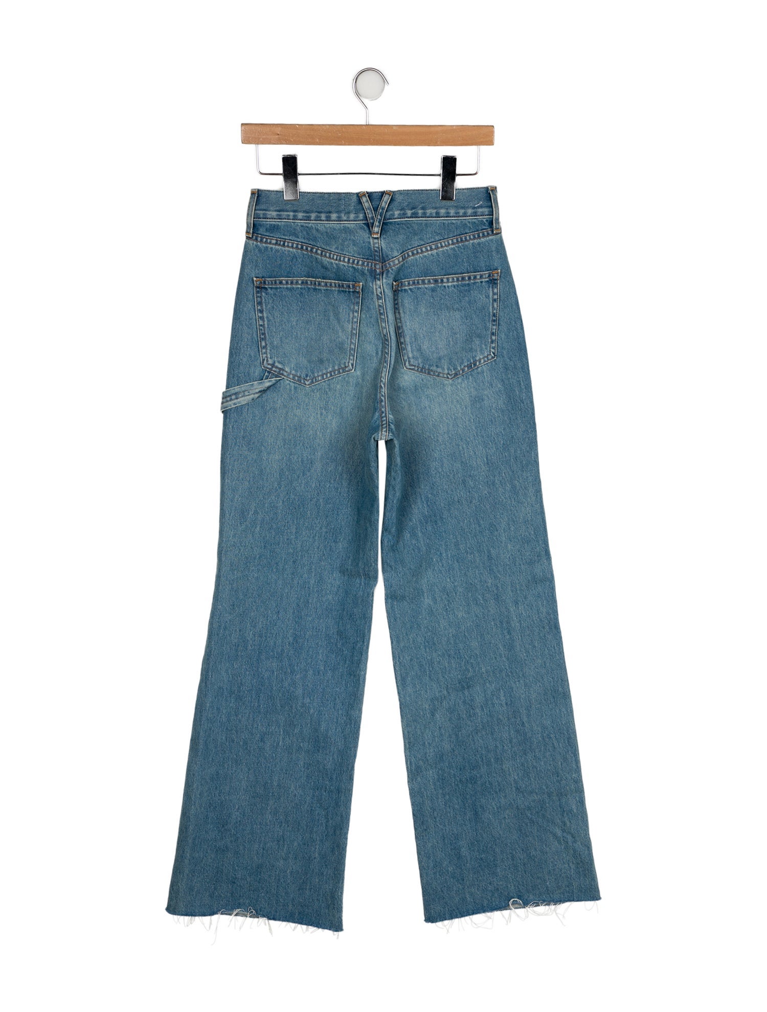 Veronica Beard High-Rise Wide Leg Jeans