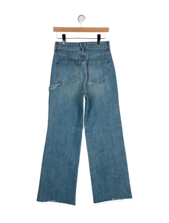 Veronica Beard High-Rise Wide Leg Jeans