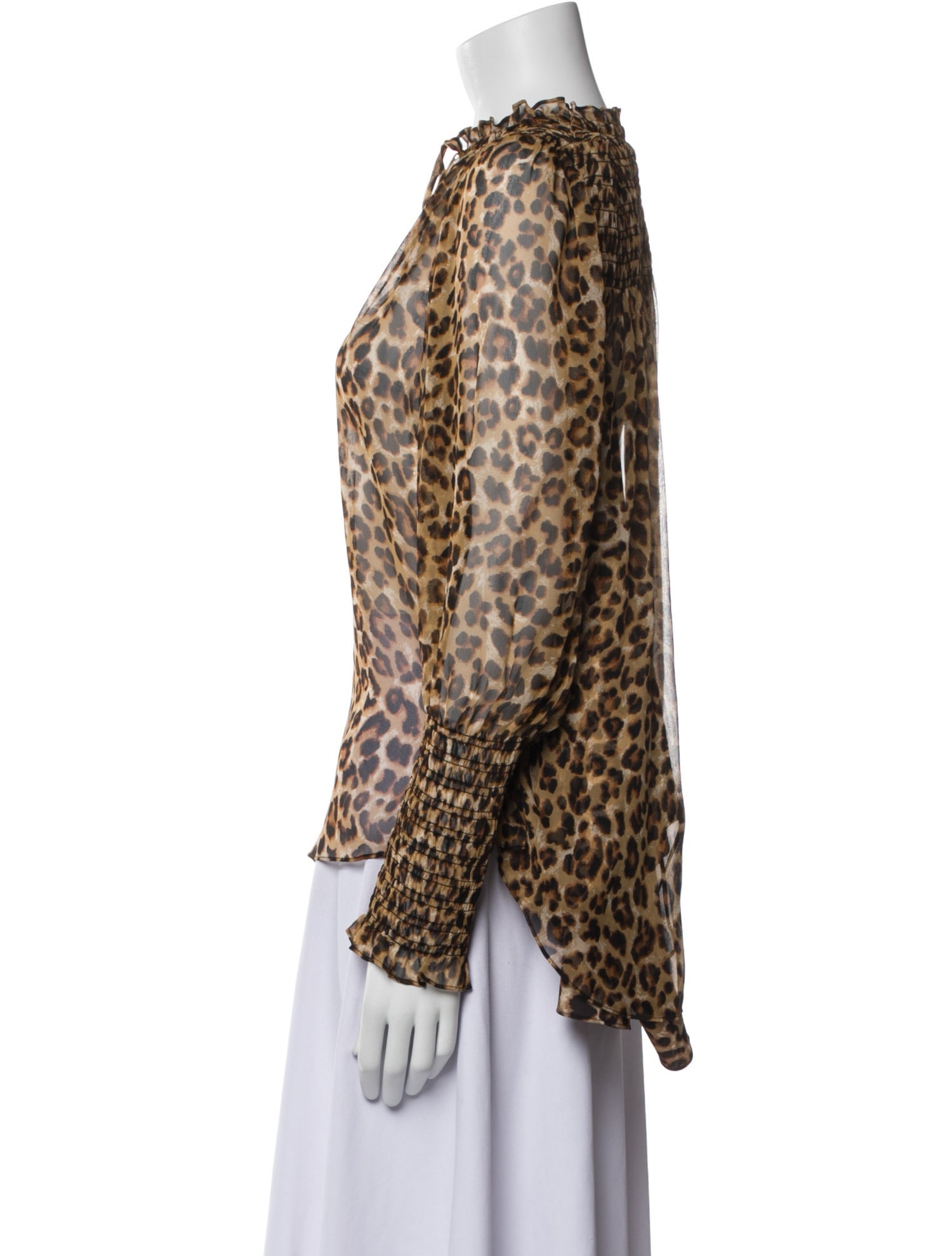Veronica Beard Silk Animal Print Blouse w/ Tags