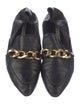 Veronica Beard Leather Chain-Link Accents Pumps