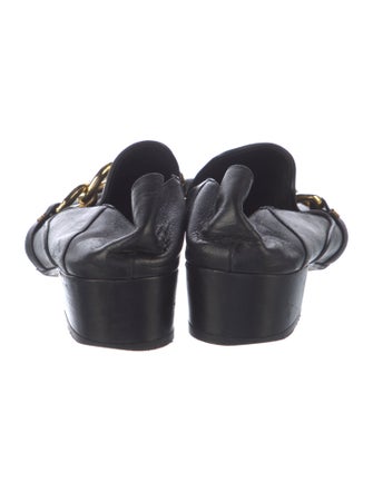 Veronica Beard Leather Chain-Link Accents Pumps