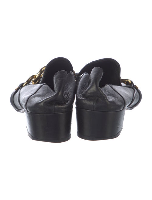 Veronica Beard Leather Chain-Link Accents Pumps