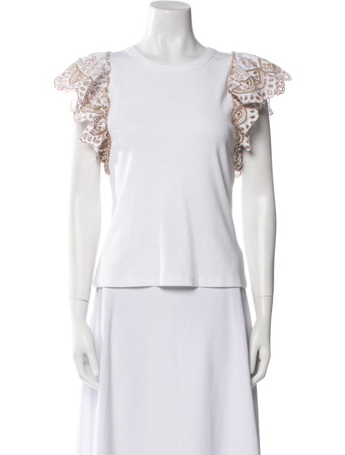 Veronica Beard Crew Neck Short Sleeve T-Shirt