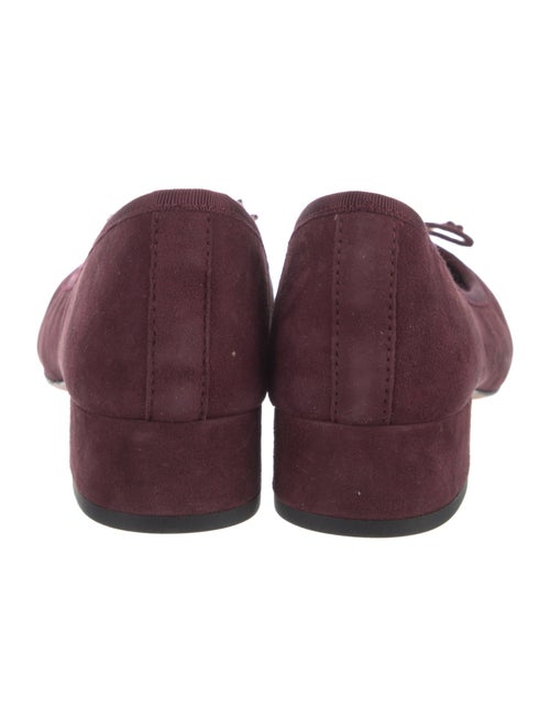 Veronica Beard Suede Bow Accents Ballet Flats