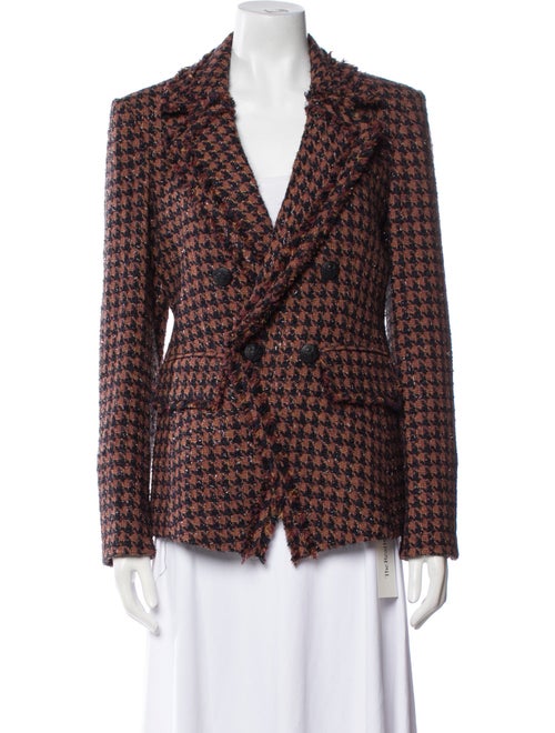 Veronica Beard Plaid Print Blazer