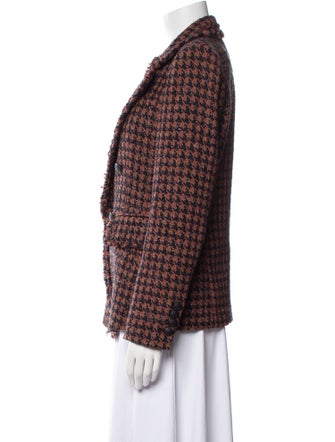 Veronica Beard Plaid Print Blazer