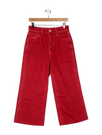 Veronica Beard High-Rise Wide Leg Jeans