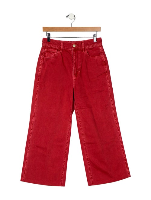 Veronica Beard High-Rise Wide Leg Jeans