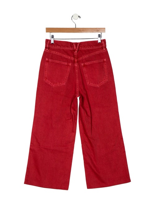 Veronica Beard High-Rise Wide Leg Jeans