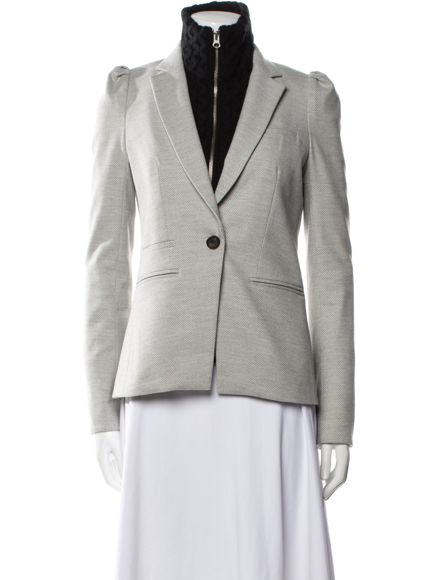 Veronica Beard Wool Printed Blazer