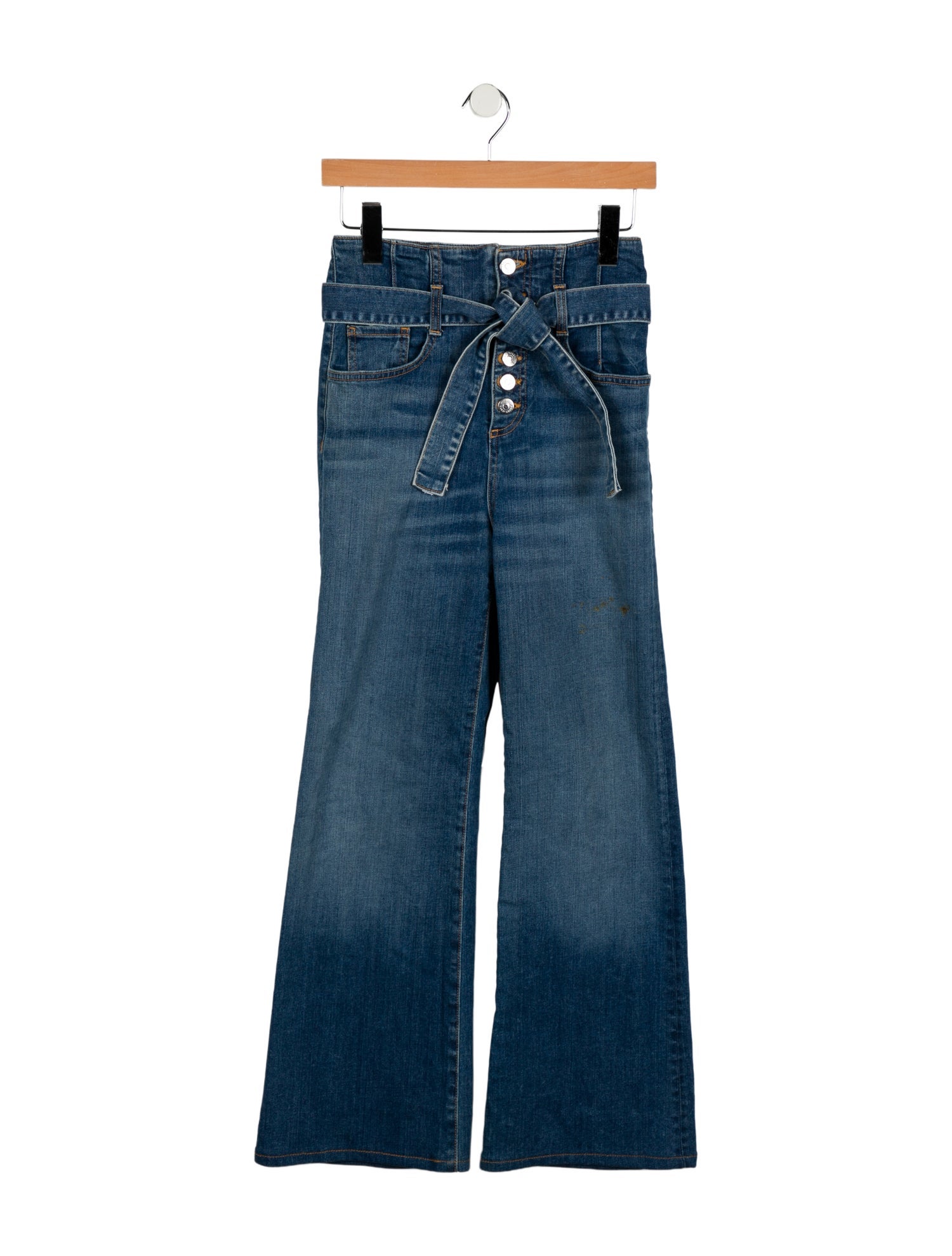 Veronica Beard High-Rise Wide Leg Jeans