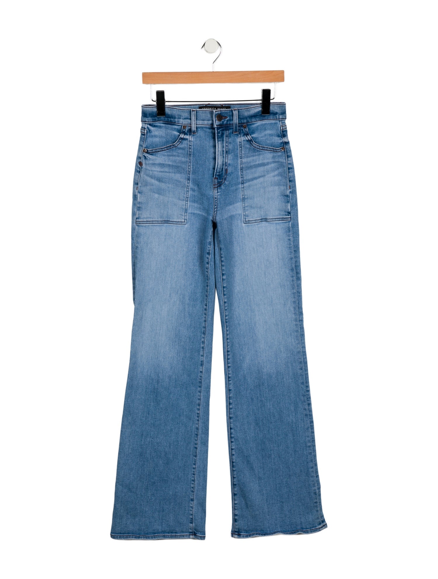 Veronica Beard High-Rise Wide Leg Jeans