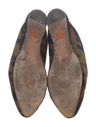 Veronica Beard Ponyhair Printed Mules