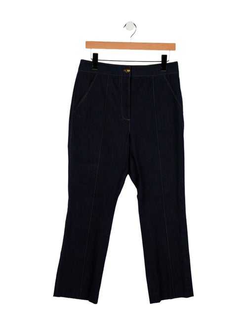 Veronica Beard High-Rise Straight Leg Jeans