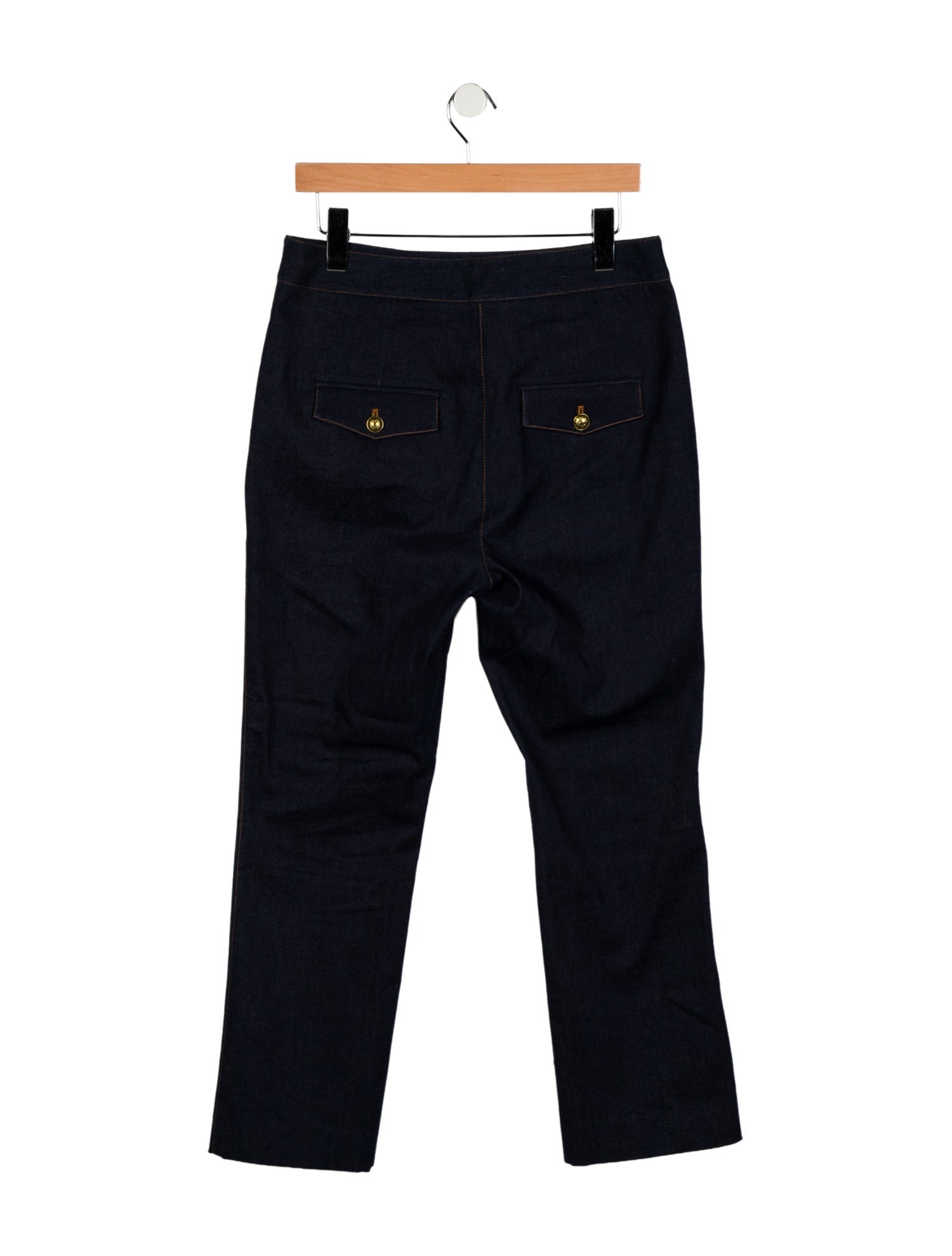 Veronica Beard High-Rise Straight Leg Jeans