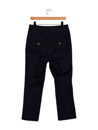 Veronica Beard High-Rise Straight Leg Jeans