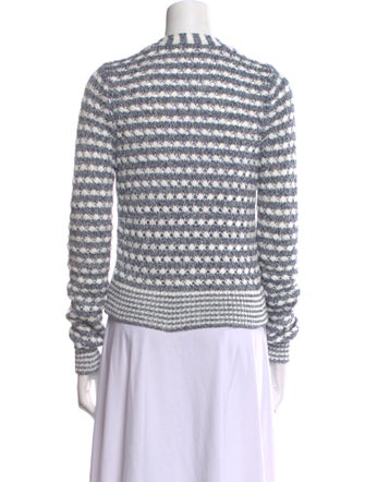 Veronica Beard Striped V-Neck Sweater