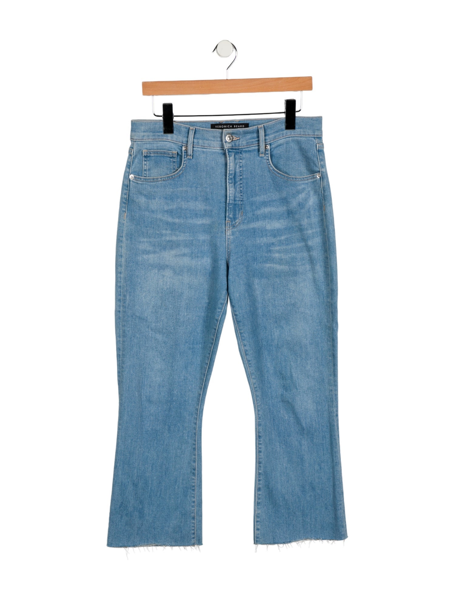Veronica Beard High-Rise Wide Leg Jeans