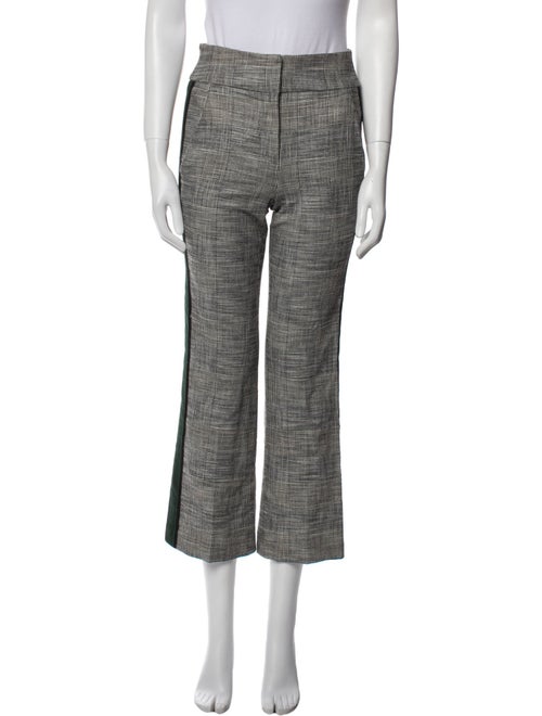 Veronica Beard Plaid Print Wide Leg Pants