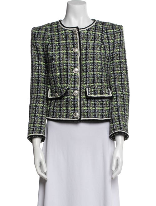 Veronica Beard Tweed Pattern Evening Jacket