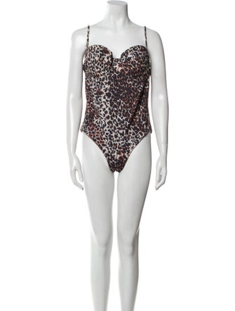 Veronica Beard Animal Print One-Piece