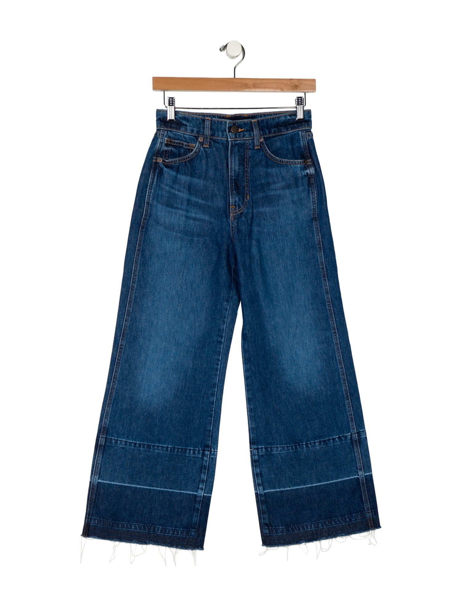 Veronica Beard Low-Rise Wide Leg Jeans