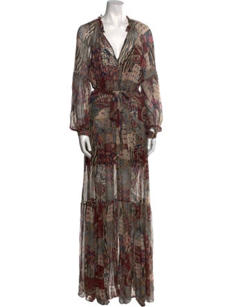 Veronica Beard Silk Long Dress