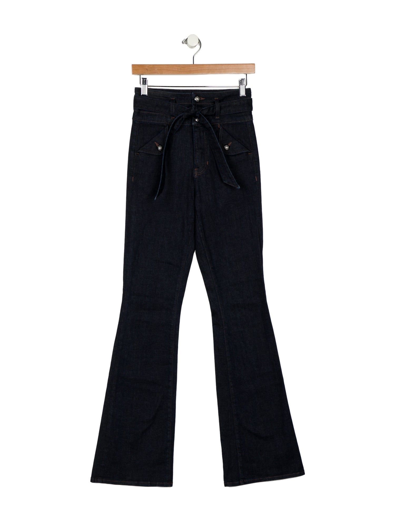 Veronica Beard High-Rise Wide Leg Jeans