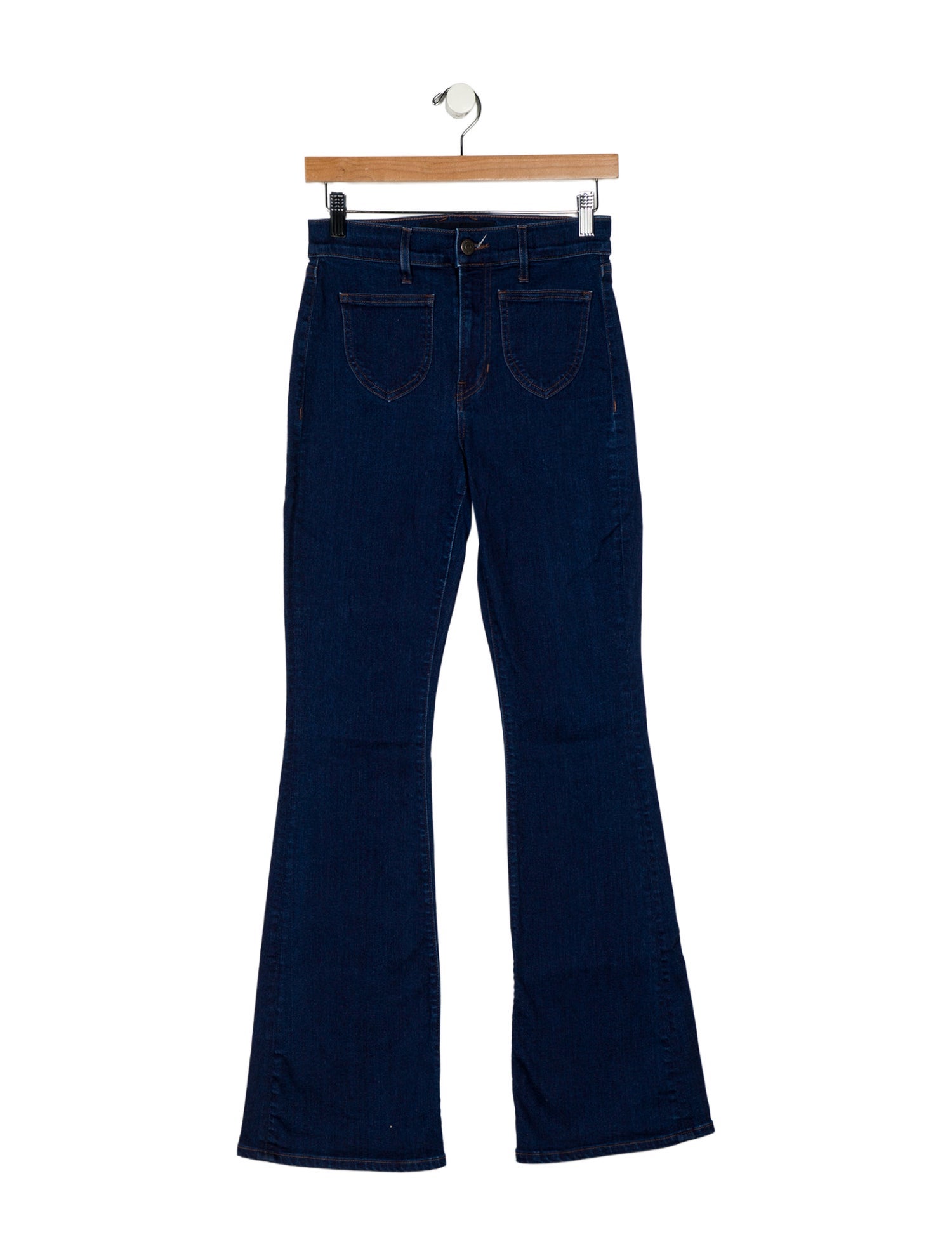 Veronica Beard Mid-Rise Wide Leg Jeans